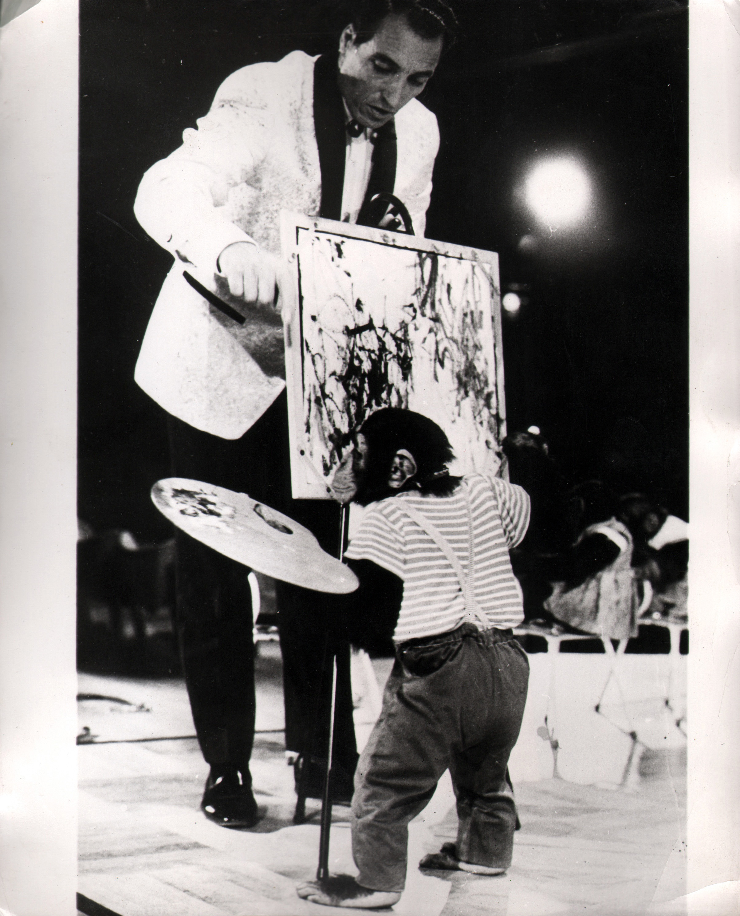 Chimpanzee artists - Bimbo the Artist, 1967