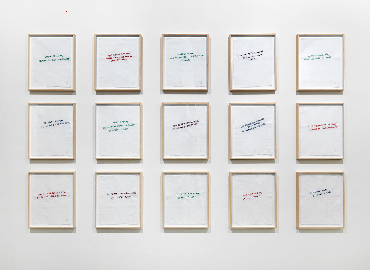 Annette Messager - Ma collection de proverbes, 1974/2012