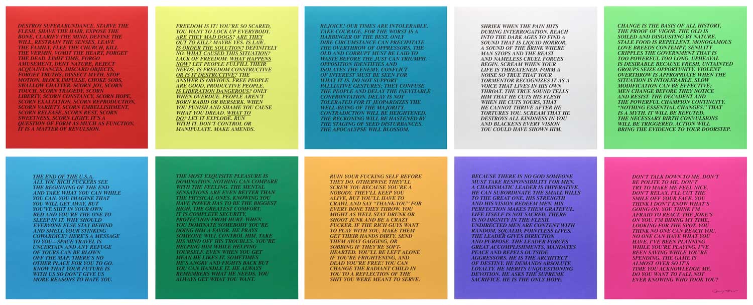 Jenny Holzer - 10 Inflammatory Essays, 1979-82