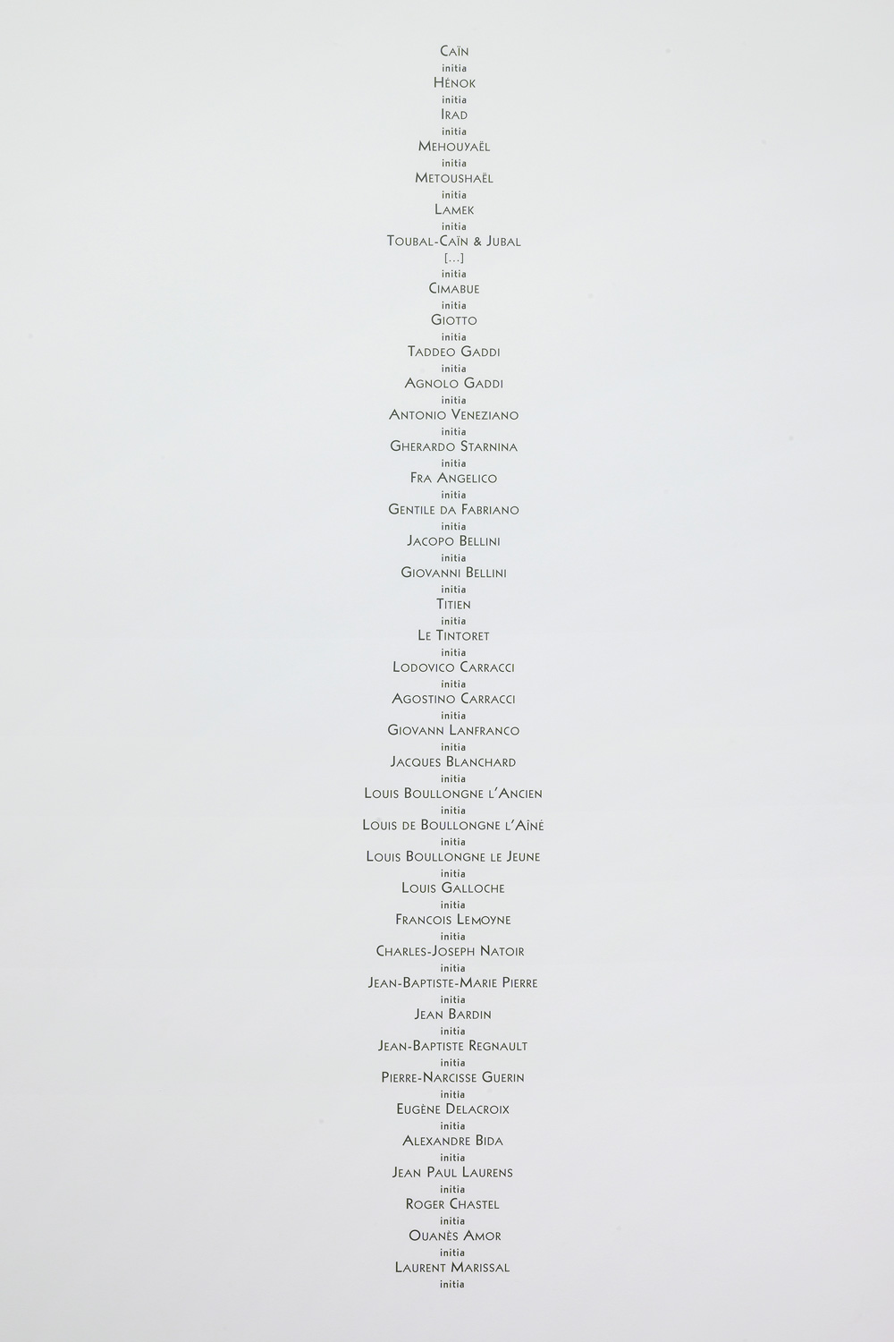 Laurent Marissal - Généalogie des initiés, 2019