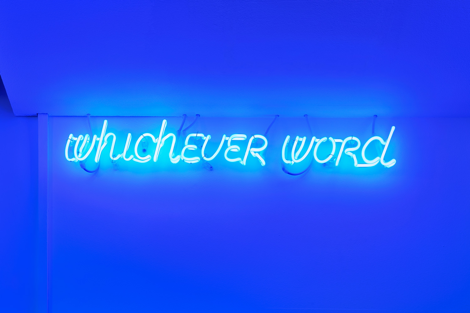 Maurizio Nannucci - whichever word, 2012