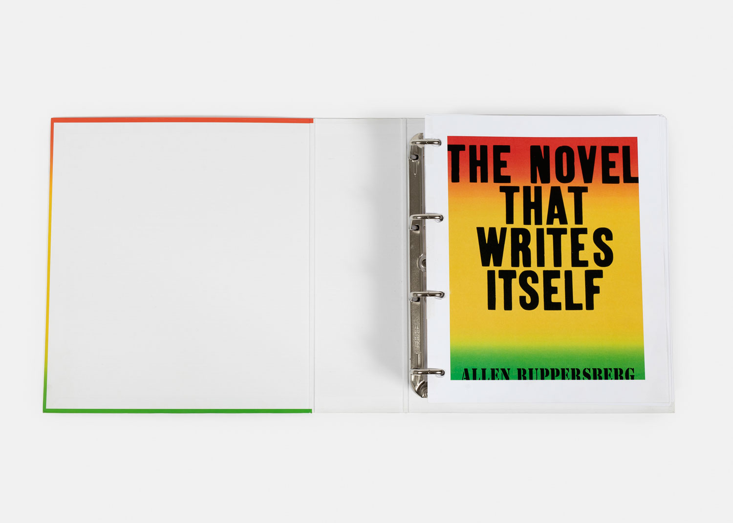 Allen Ruppersberg - The Novel That Writes Itself, 2014