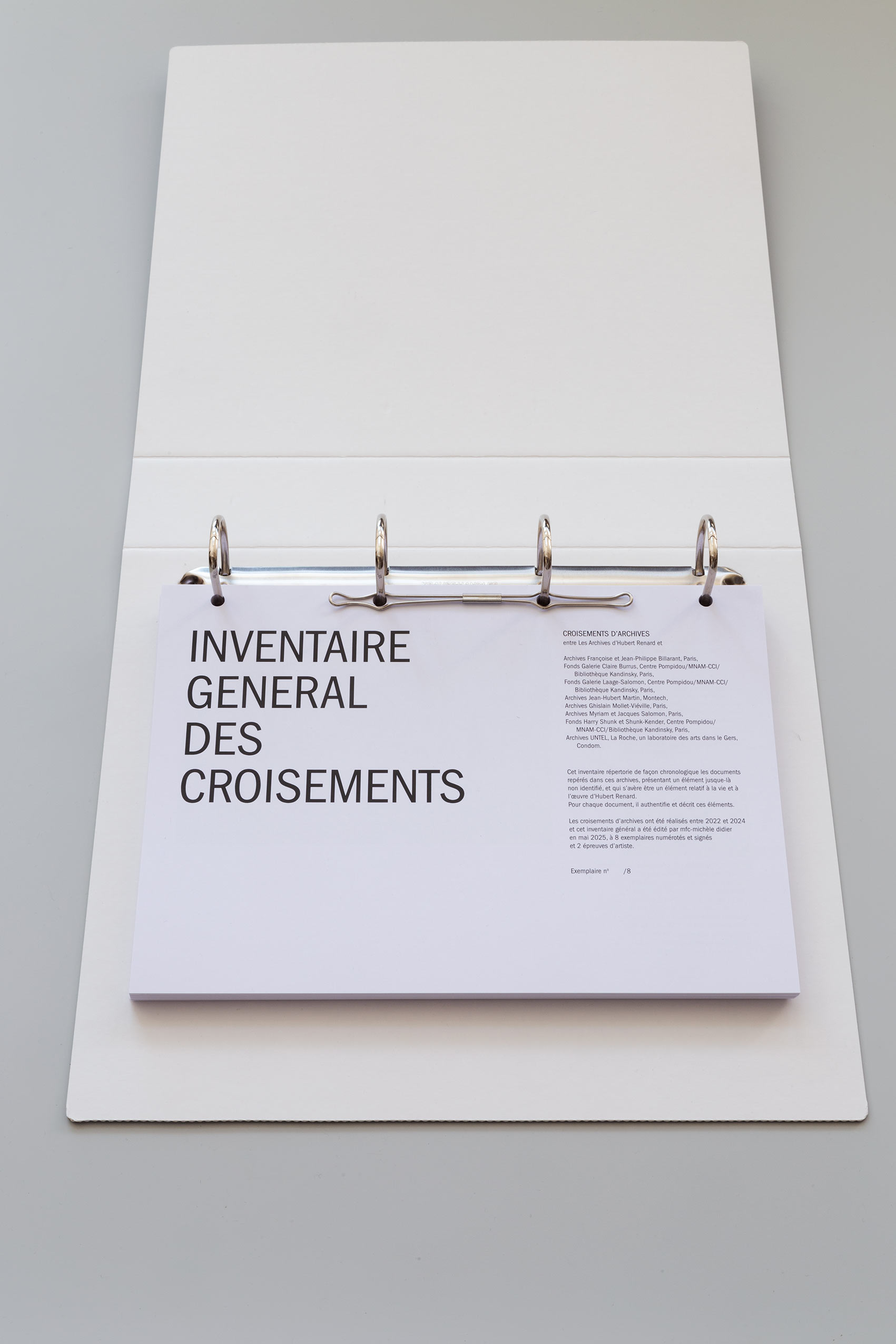 Inventaire général des croisements, 2025 - Vue suppl&eacute;mentaire