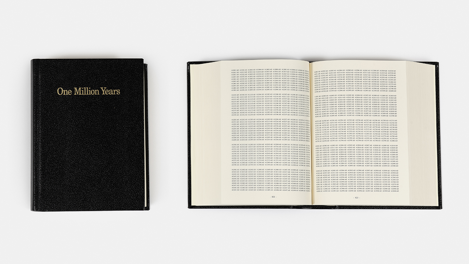 On Kawara - One Million Years (numbered copy), 1999