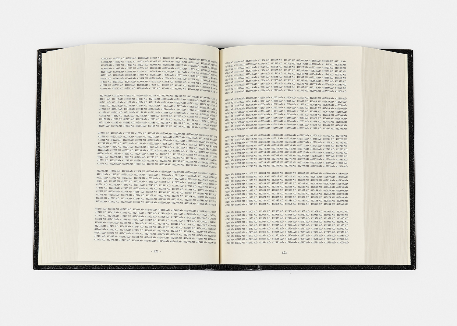 On Kawara - One Million Years (numbered copy), 1999